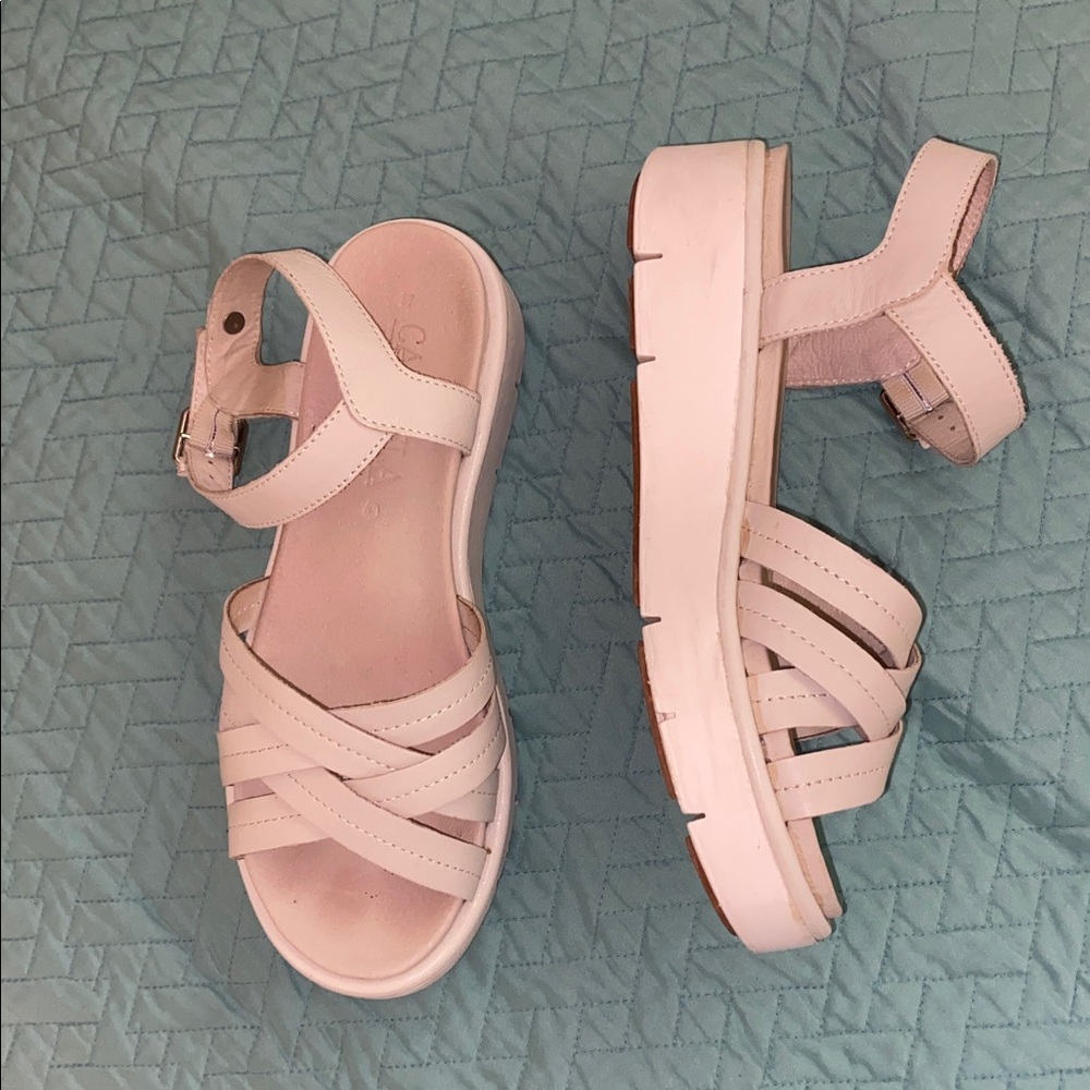 Carmela shoes Platform Strappy Sandals in Off White Size 37